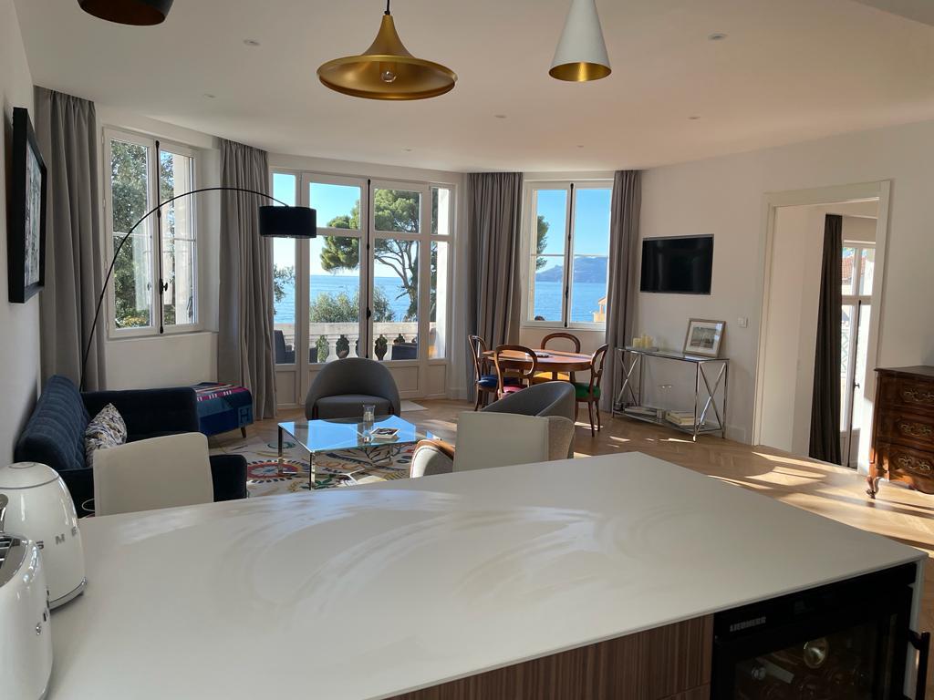 Rénovation appartement Cannes – le séjour après rénovation